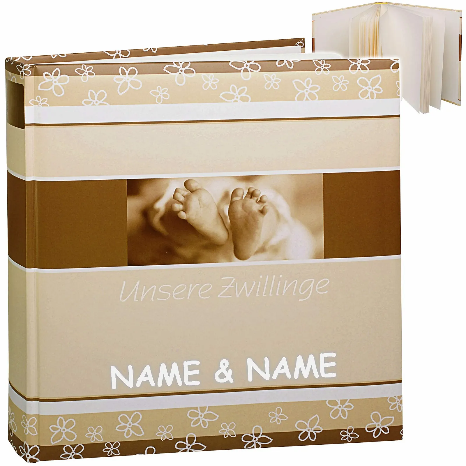 Фотоальбом alles-meine.de Our Twins с именем, большой, белый, фото №1 Фотоальбом alles-meine.de Our Twins с именем, большой, белый, фото №1