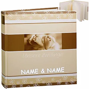 Купить Фотоальбом alles-meine.de Our Twins с именем, большой, белый - Фото 1 Фотоальбом alles-meine.de Our Twins с именем, большой, белый - Фото 1