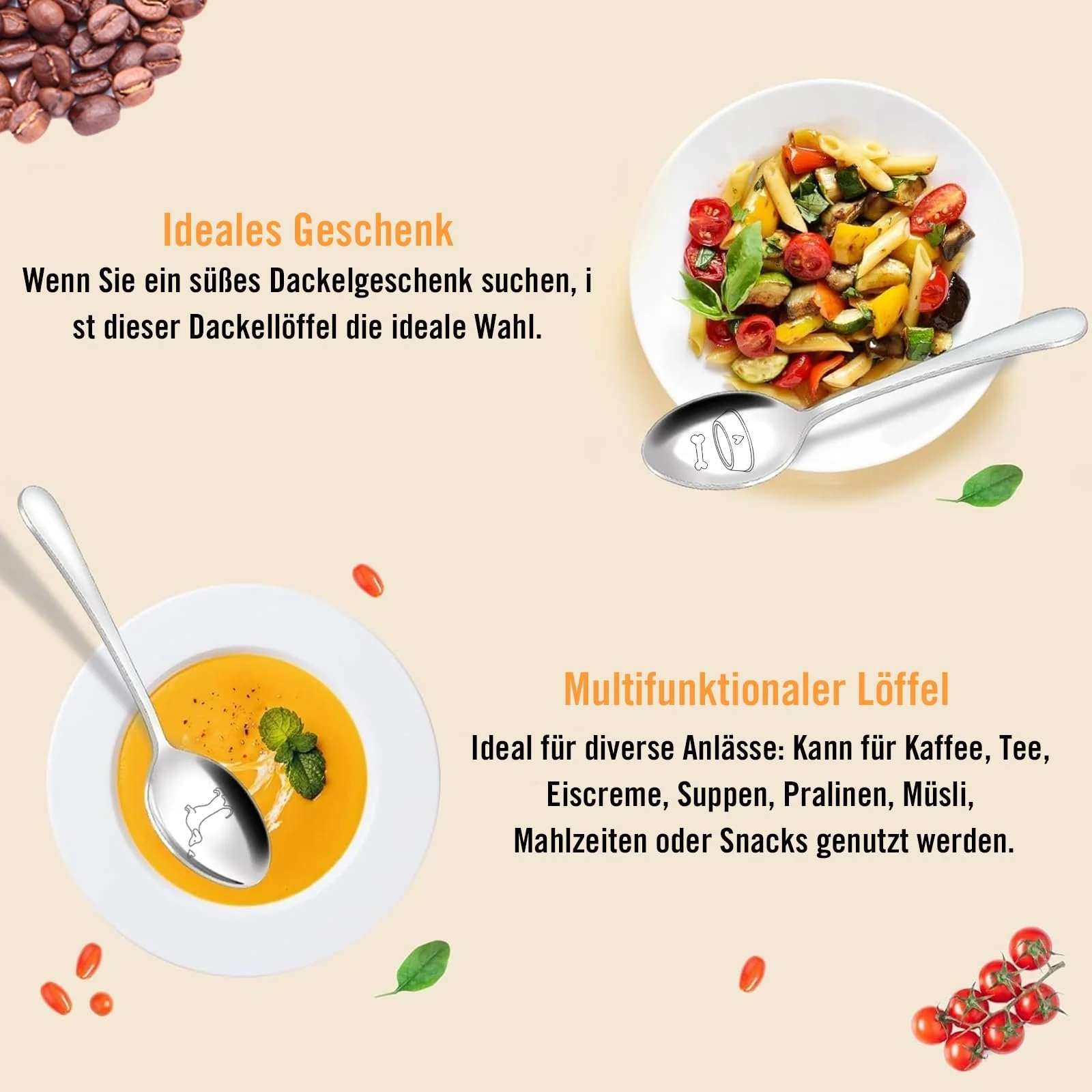 Ложки Snyvpra Набор из 2 кофейных ложек с подарочной коробкой Такса, фото №5 Ложки Snyvpra Набор из 2 кофейных ложек с подарочной коробкой Такса, фото №5