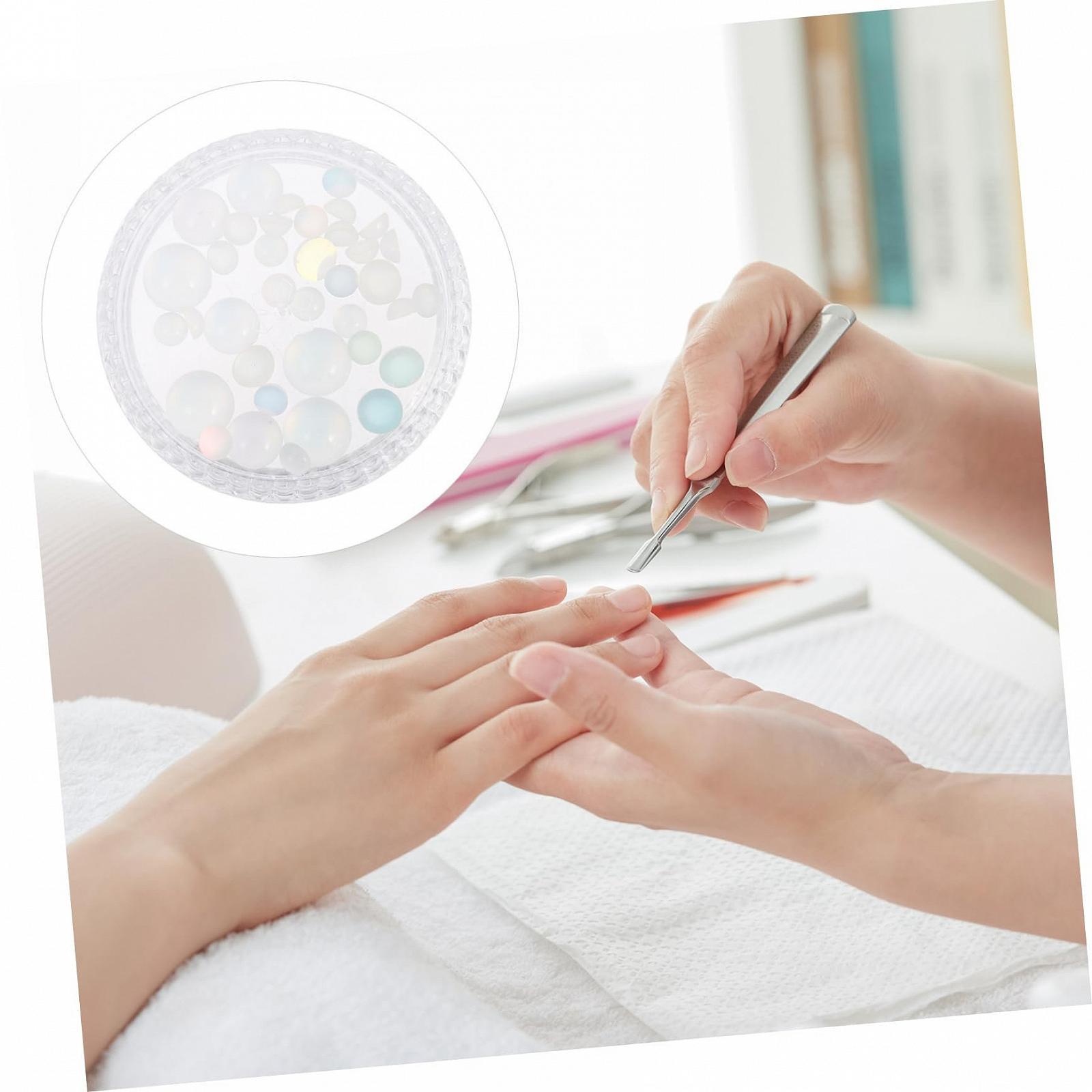 Украшения для ногтей Healvian, 3 коробки, уникальные, клейкие, для маникюра, жемчуг для вечеринки, фестиваля, свадьбы, фото №6