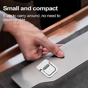 Регулируемая подставка для ноутбука - складная подставка для стола, портативная конструкция поддержки охлаждения | Легкая подставка для ноутбука для офиса, дома, школы, рабочего стола, компьютера, работы synthetic.ua - Фото 1