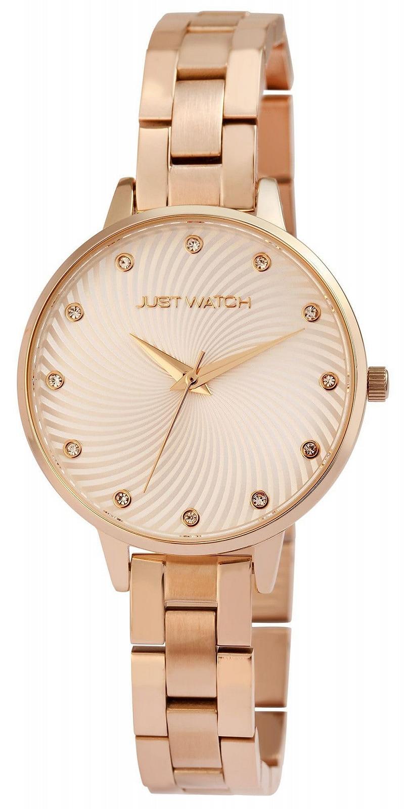Женские часы Just Watch Браслет из нержавеющей стали 22 см Диаметр 34 мм 12 мм Розовое золото, Розовое золото, Браслет, фото №1