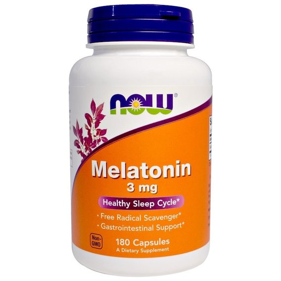 Мелатонин для сна NOW Foods Melatonin 3 mg 180 Caps NOW-03257, фото №1 Мелатонин для сна NOW Foods Melatonin 3 mg 180 Caps NOW-03257, фото №1
