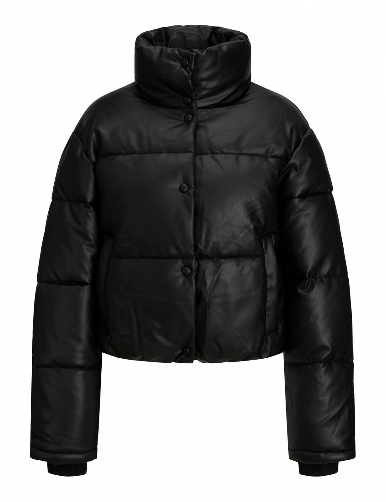 Куртка JJXX Jxbreezy из искусственной кожи, короткая, OTW Sn, пуховик, фото №1