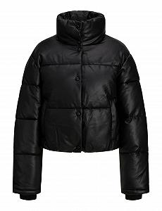 Куртка JJXX Jxbreezy из искусственной кожи, короткая, OTW Sn, пуховик - Фото 1
