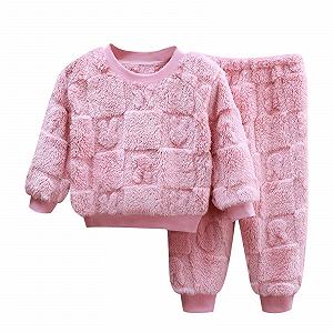 Комплект піжамний для маленьких дівчаток - Фото 1