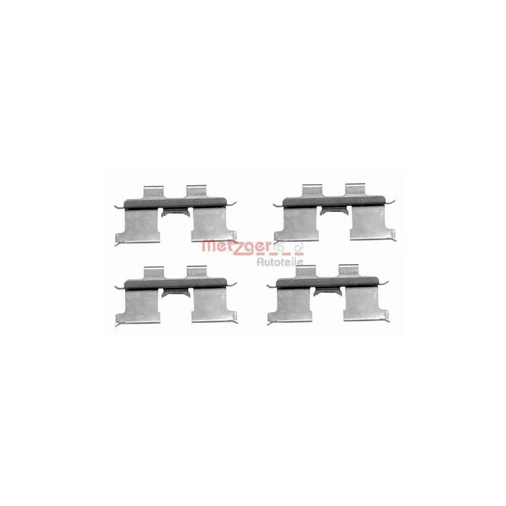 Комплект аксессуаров, тормозные колодки дисковые METZGER 109-1667 для, задний мост, фото №1
