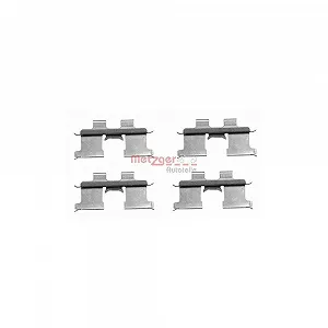 Комплект аксессуаров, тормозные колодки дисковые METZGER 109-1667 для, задний мост - Фото 1