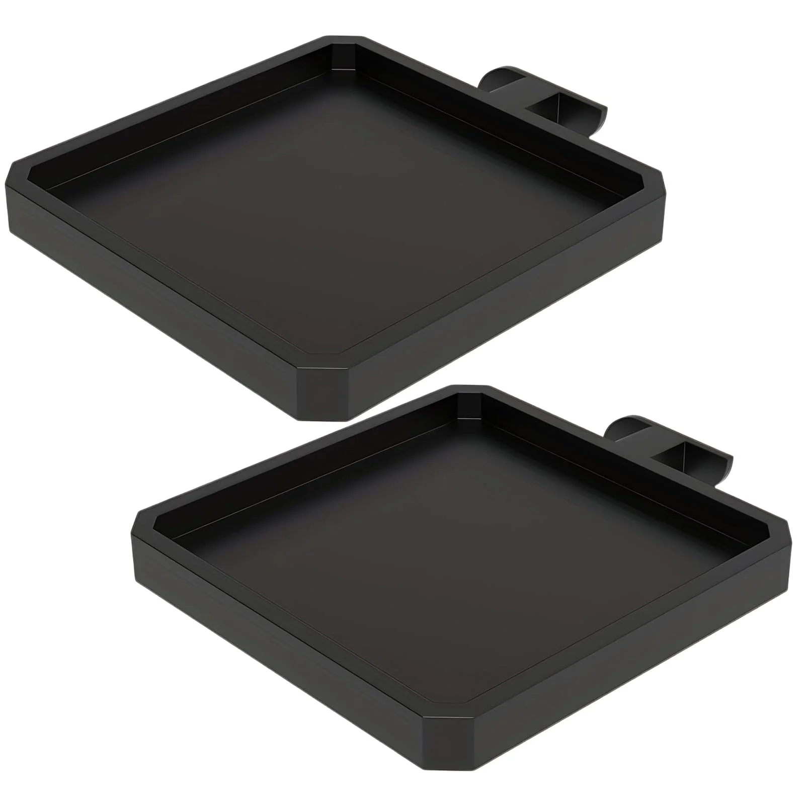 Полка для цветочных горшков Набор 2 шт Для акустических панелей Без сверления Черный, фото №1