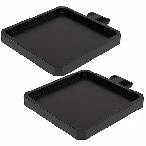 Полка для цветочных горшков Набор 2 шт Для акустических панелей Без сверления Черный - Фото 1