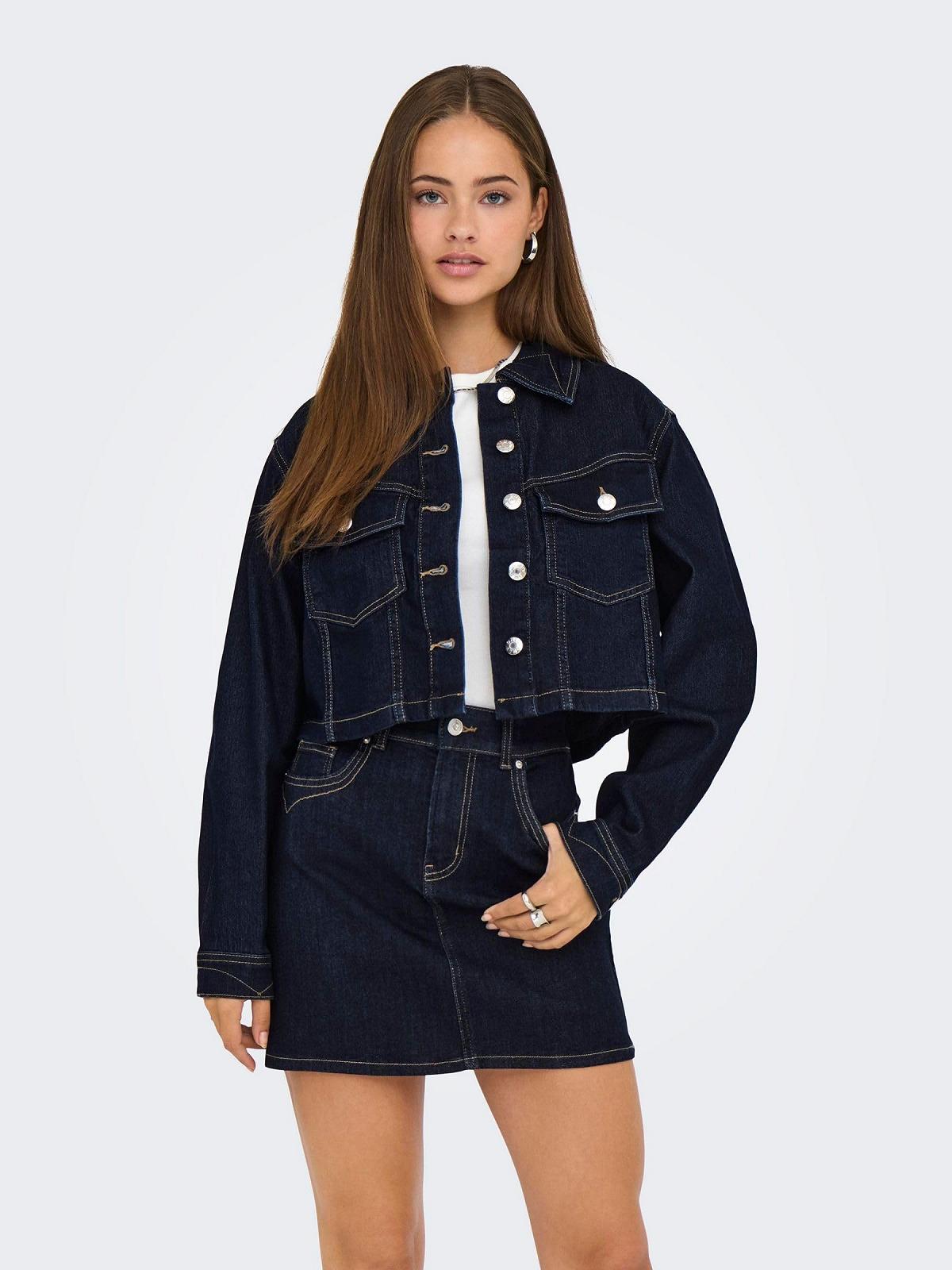 Джинсова куртка ONLY ONLWONDER Жіноча, фото №3