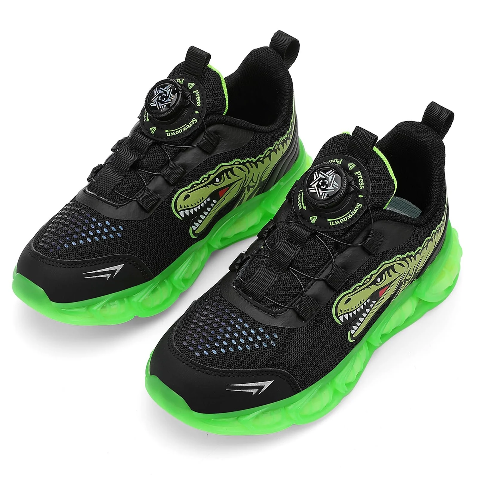 Детские кроссовки Спортивная обувь для мальчиков Кроссовки с динозавром Удобные дышащие легкие кроссовки для бега Тренировочная обувь Размер 28-38, фото №6