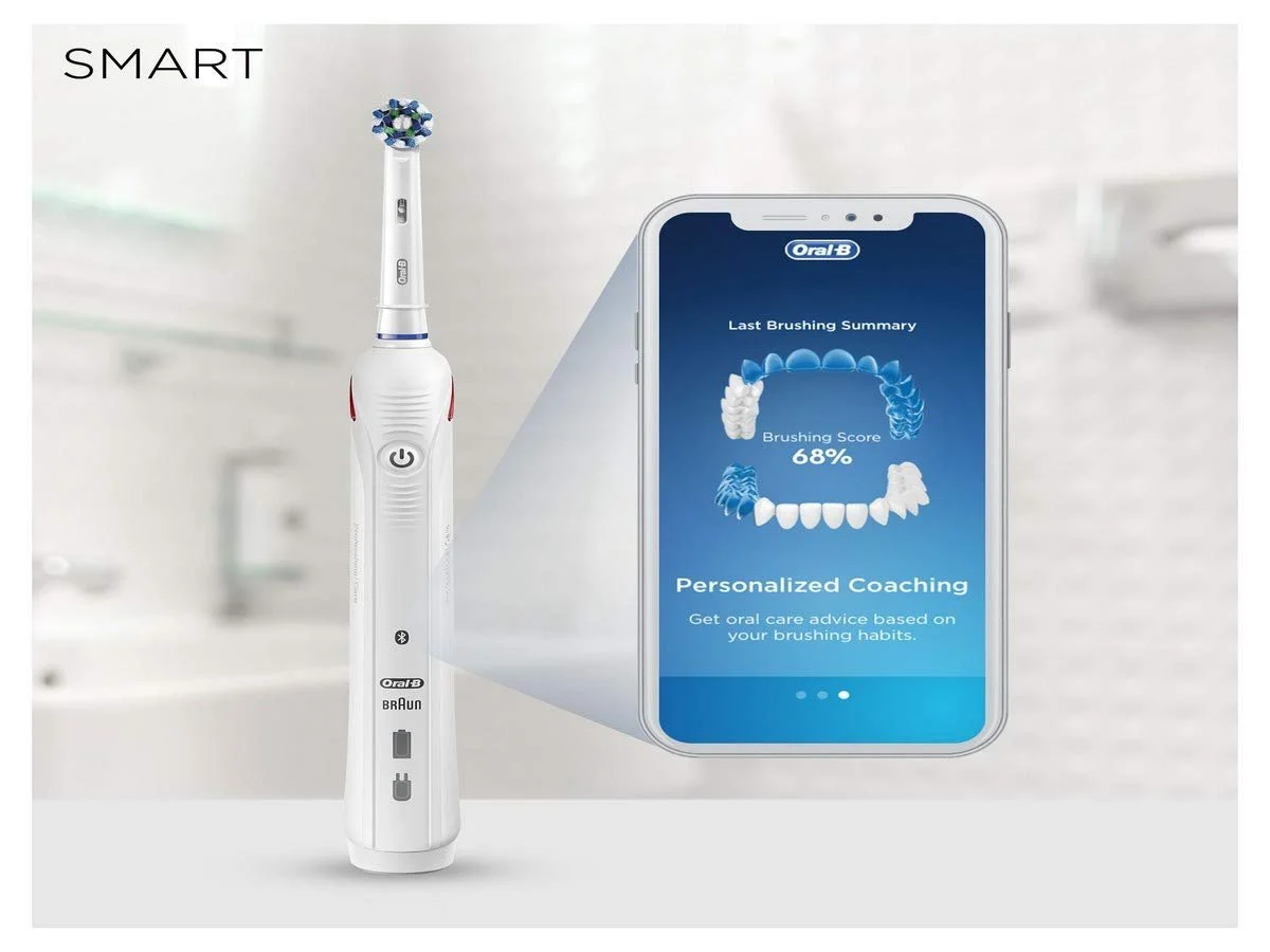 Электрическая зубная щетка Oral-B Smart 4 4500 Коричневая, фото №3