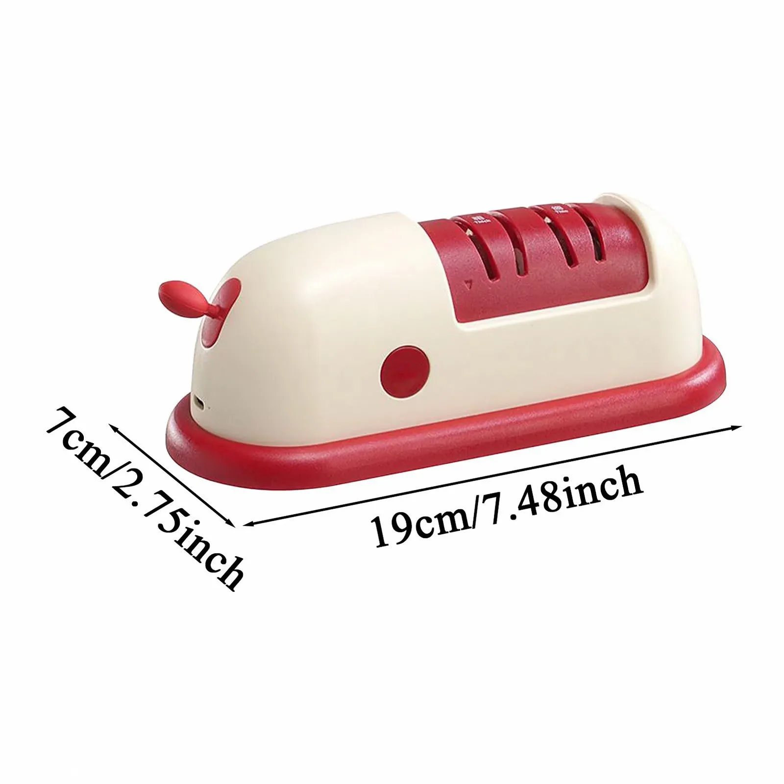 Точилка для ножів та ножиць акумуляторна з вакуумною базою, фото №5