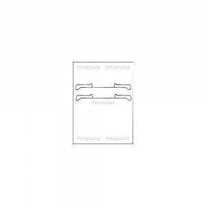 Монтажный комплект тормозных колодок TRISCAN 8105 101642 задняя ось - Фото 1