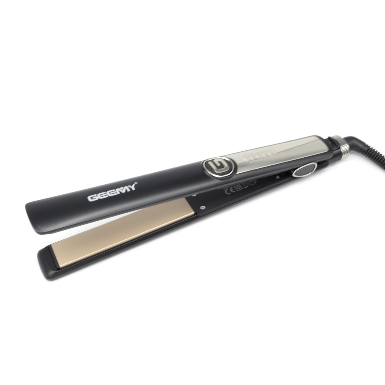 Плойка утюжок выпрямитель для волос Geemy GM-416 с керамическим покрытием черный, фото №1 Плойка утюжок выпрямитель для волос Geemy GM-416 с керамическим покрытием черный, фото №1