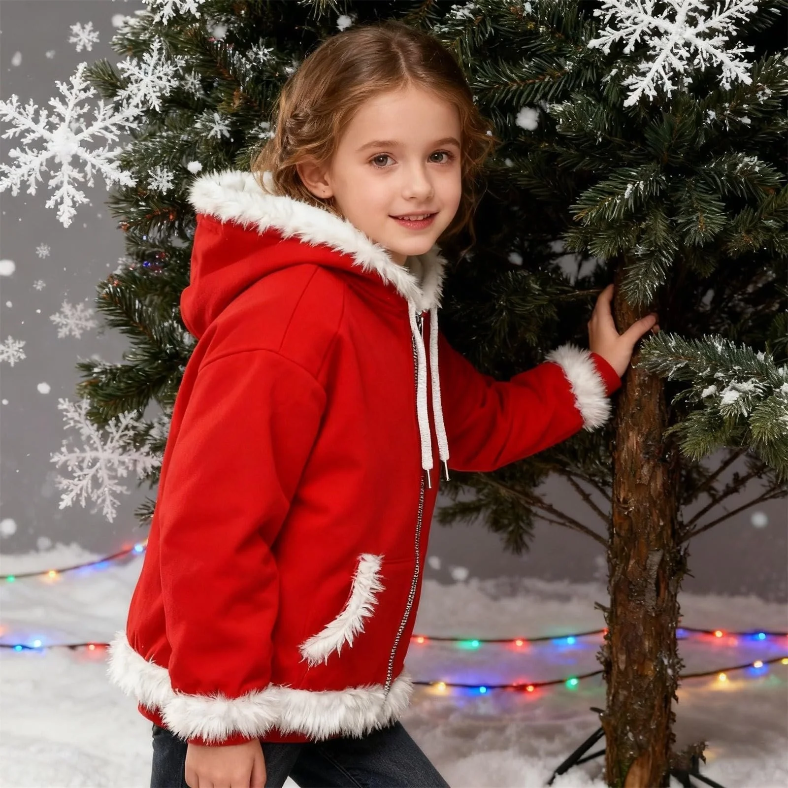 Світшот з капюшоном Generisch Soft для дітей з передньою блискавкою, фото №3