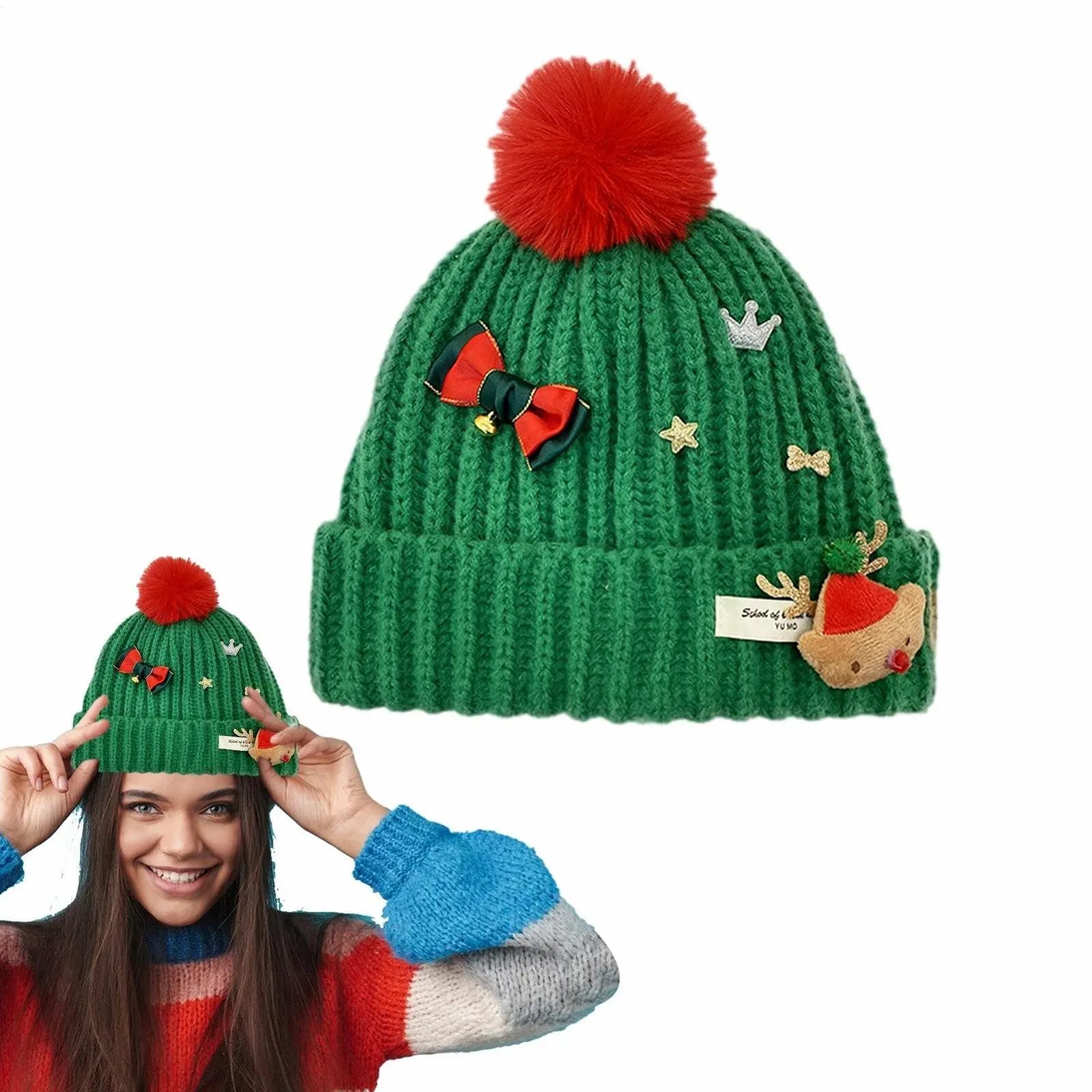 Різдвяна шапка Pruojhw для дорослих, фото №8 Різдвяна шапка Pruojhw для дорослих, фото №8