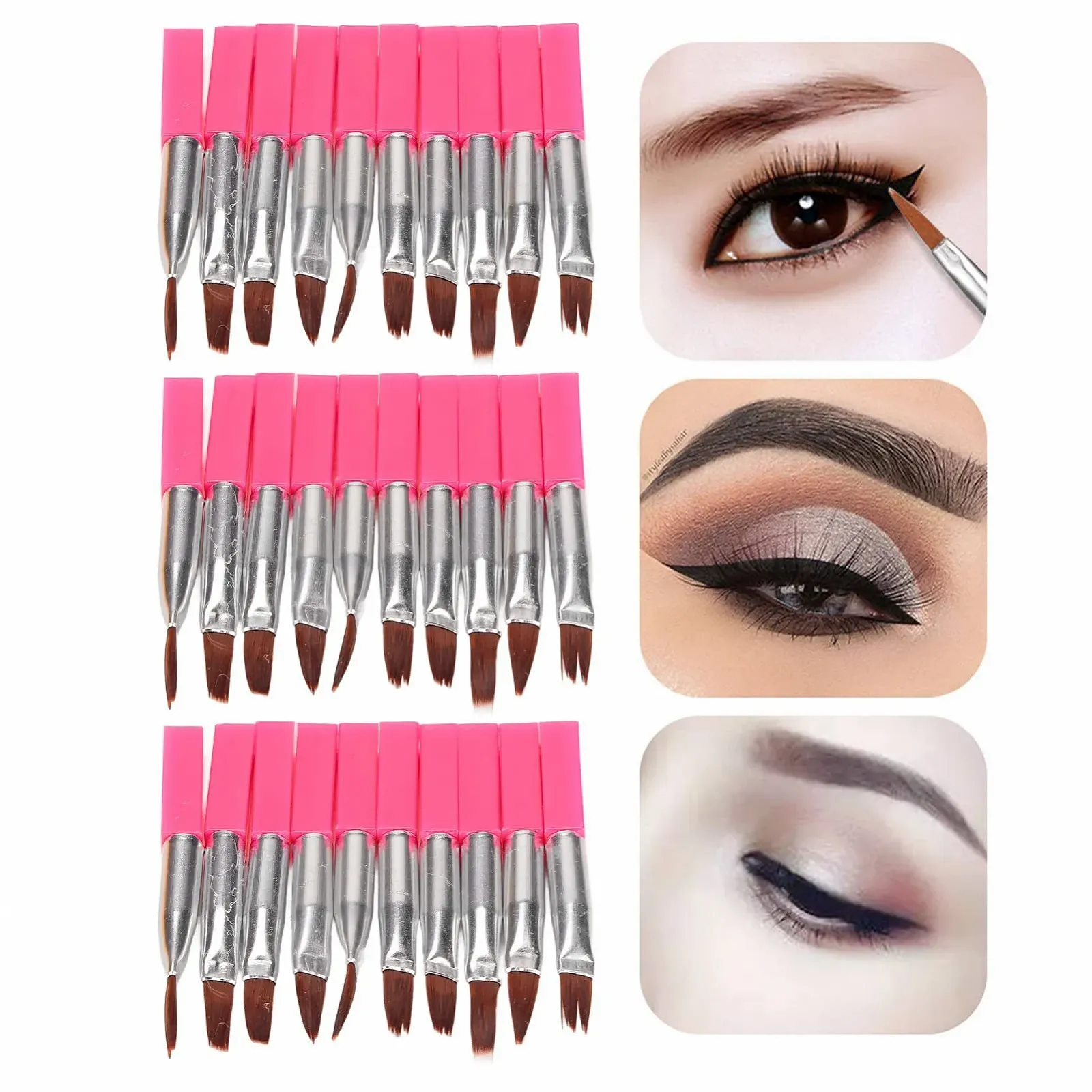 Пензлик для подводки глаз одноразовый 30 шт., фото №2 Пензлик для подводки глаз одноразовый 30 шт., фото №2