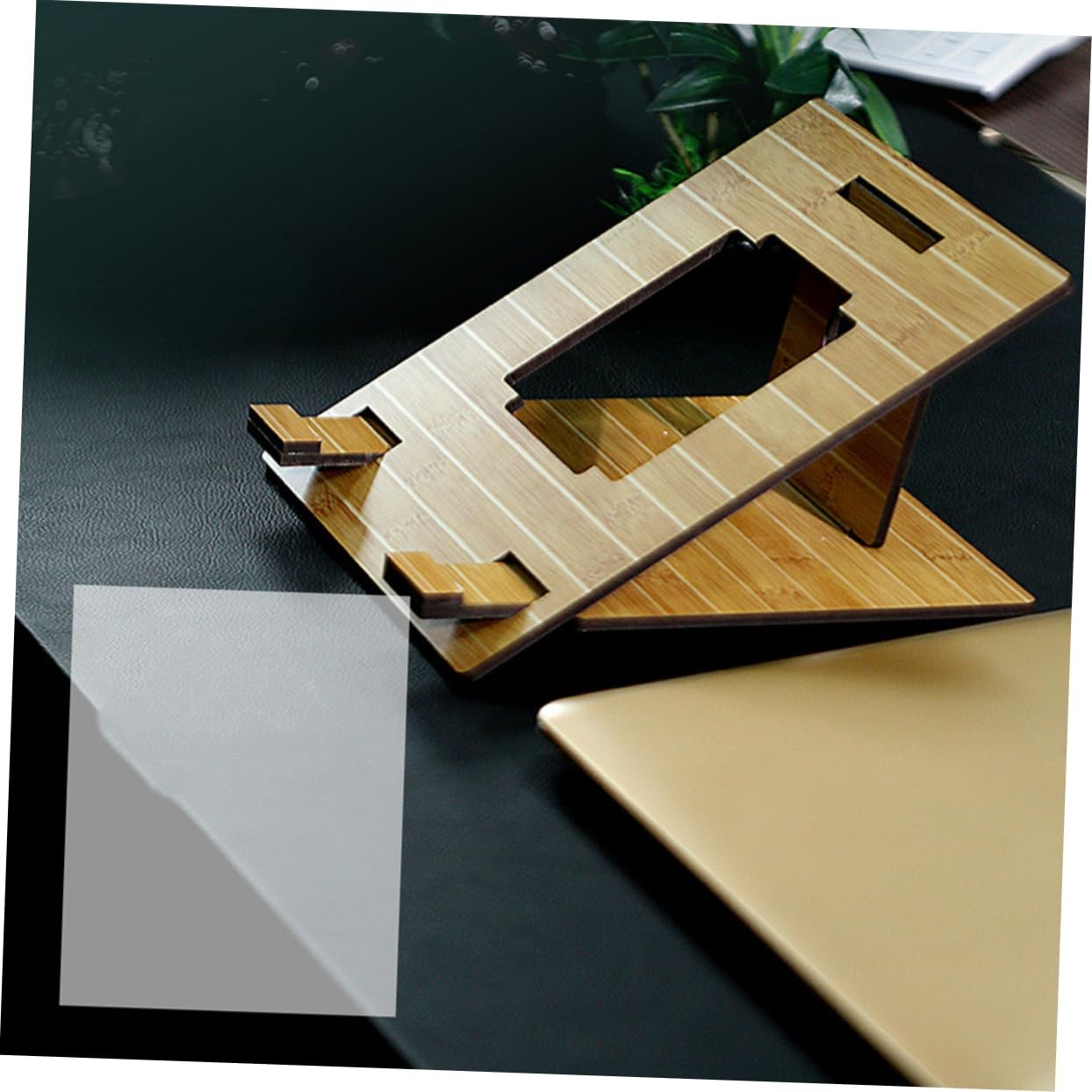 Підставка для ноутбука GALPADA Дерев'яна портативна, фото №7