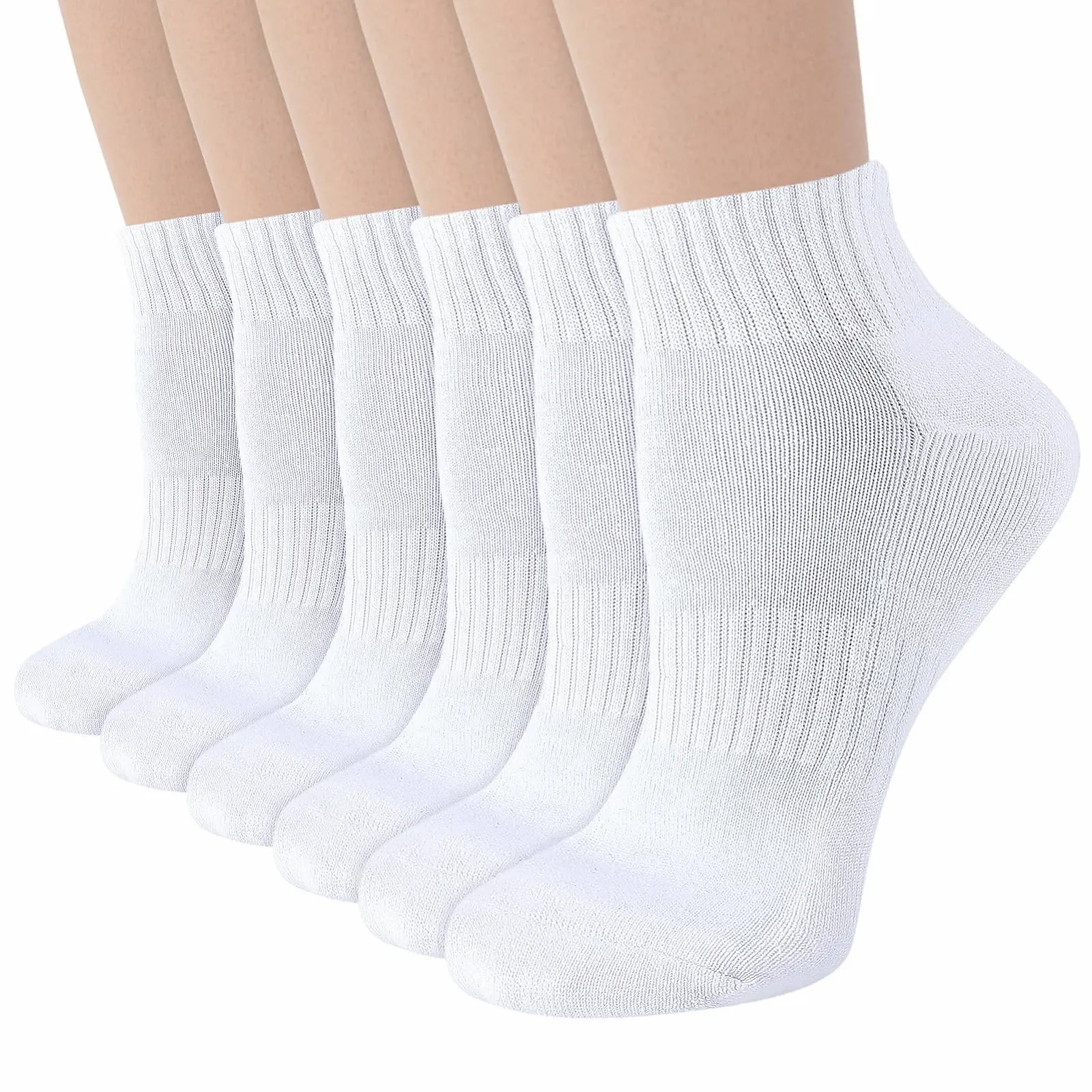 Носки спортивные Унисекс Хлопок Черный/Белый, размер 39-44 (6 пар), фото №1 Носки спортивные Унисекс Хлопок Черный/Белый, размер 39-44 (6 пар), фото №1