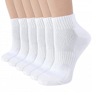 Носки спортивные Унисекс Хлопок Черный/Белый, размер 39-44 (6 пар) - Фото 1