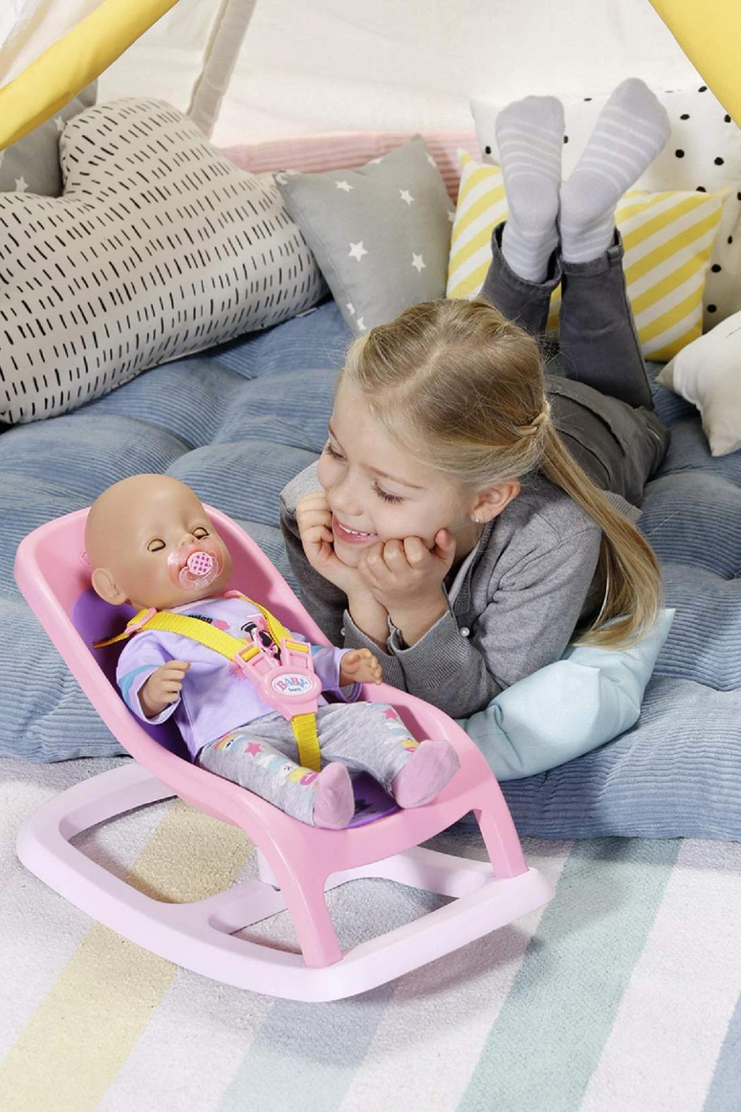 Кресло-качалка BABY Born 43 см - С ремнем безопасности - Легкое для маленьких ручек, фото №4