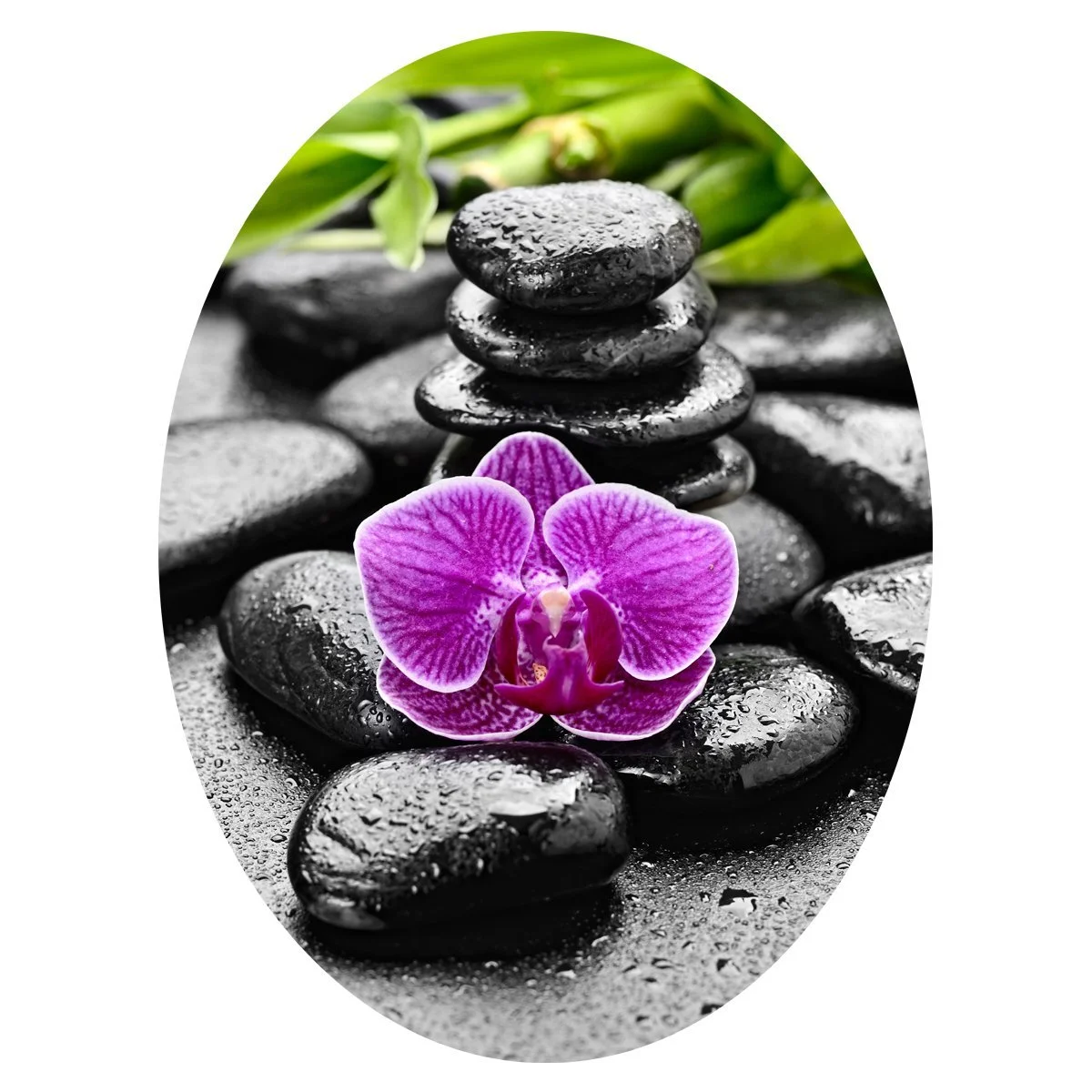 Наклейка для унитаза Wellness Stones 30 x 40 см, фото №1