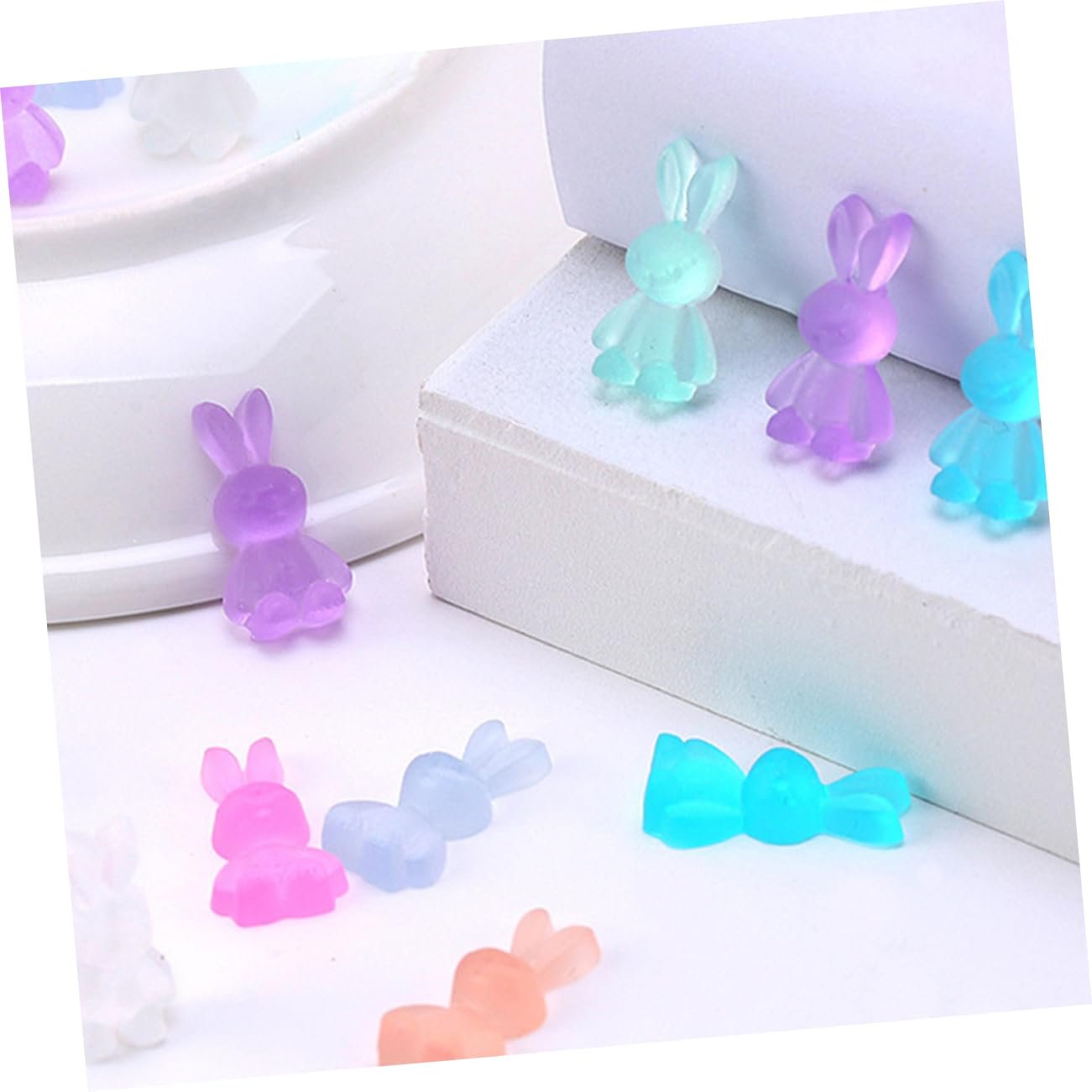 Украшения для ногтей Кролик 30 шт. Подвески для ногтей Кролик Украшения для ногтей Стразы Наклейки для ногтей DIY Декор Мультяшные украшения для ногтей, фото №8