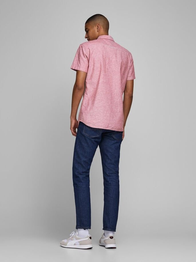 Рубашка Jack&Jones SlimFIT 12163857 Rio Red Розовая M, фото №2
