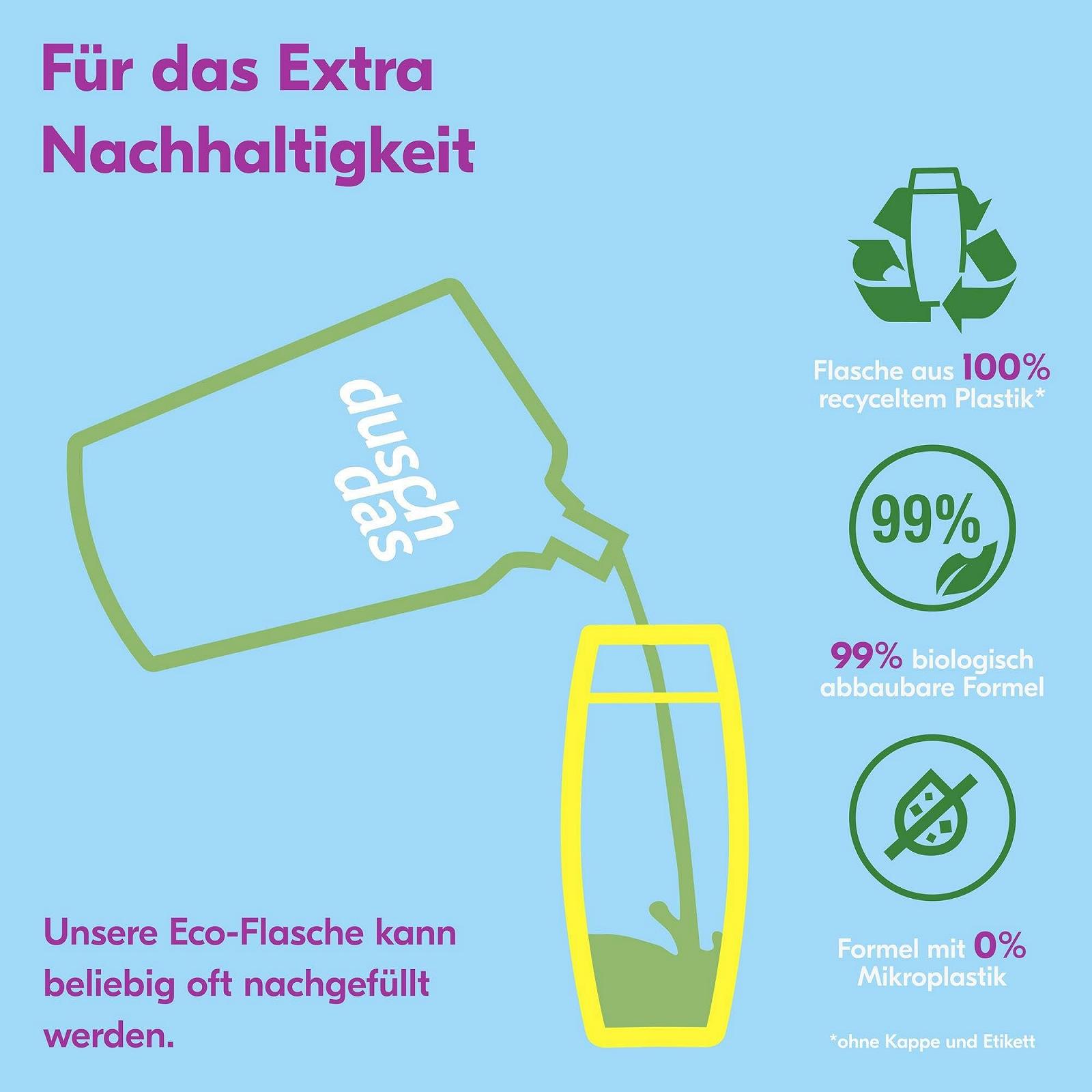 Гель для душа Duschdas Noire 3-в-1 6 x 225 ml pack, фото №7