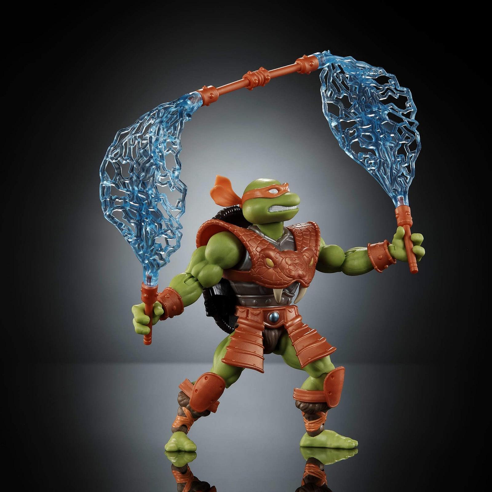 Фигурка Masters of the Universe Origins Michelangelo Reptile Wars, фото №4
