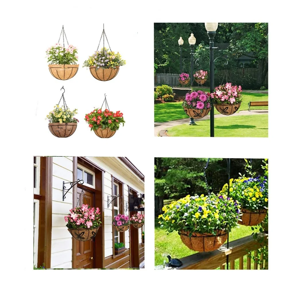 Подвесные металлические цепочки 6 шт. 42 см Черные, фото №5