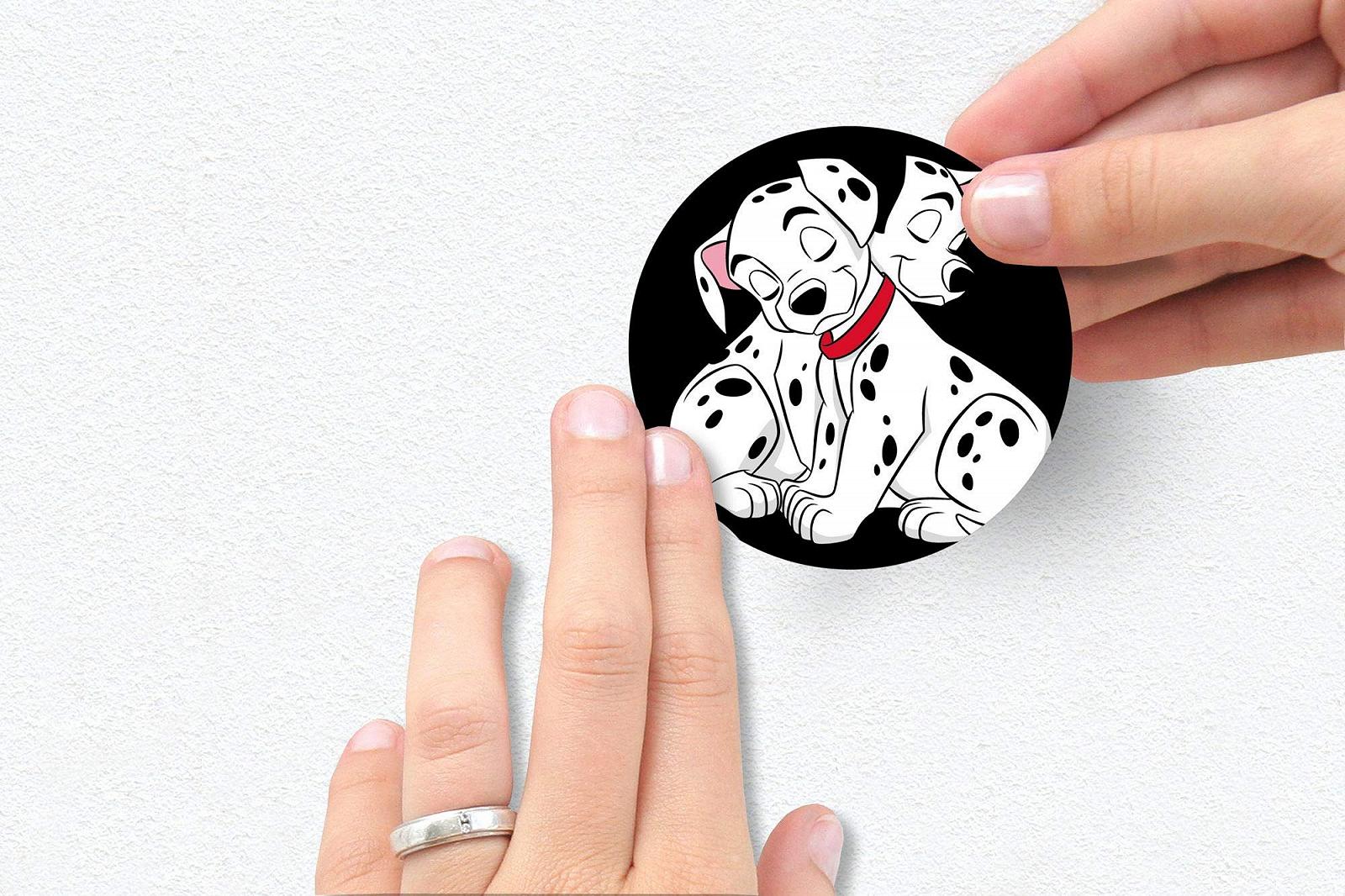 Наклейка на стену Komar Disney 101 Dalmatian Dots 50 x 70 см 14057h Черно-белая, фото №3