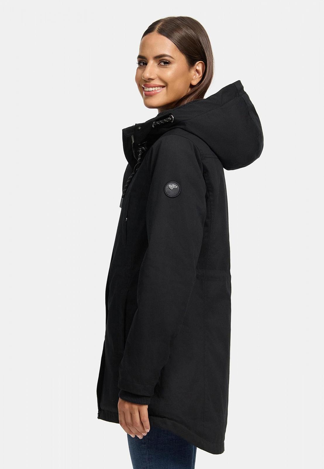 Женская зимняя куртка Navahoo (XS-3XL) - 100% хлопок, капюшон со шнурком, пояс, теплая куртка, фото №7