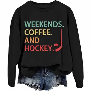 Свитшот Weekends Coffee and Hockey Unisex - Фото 1