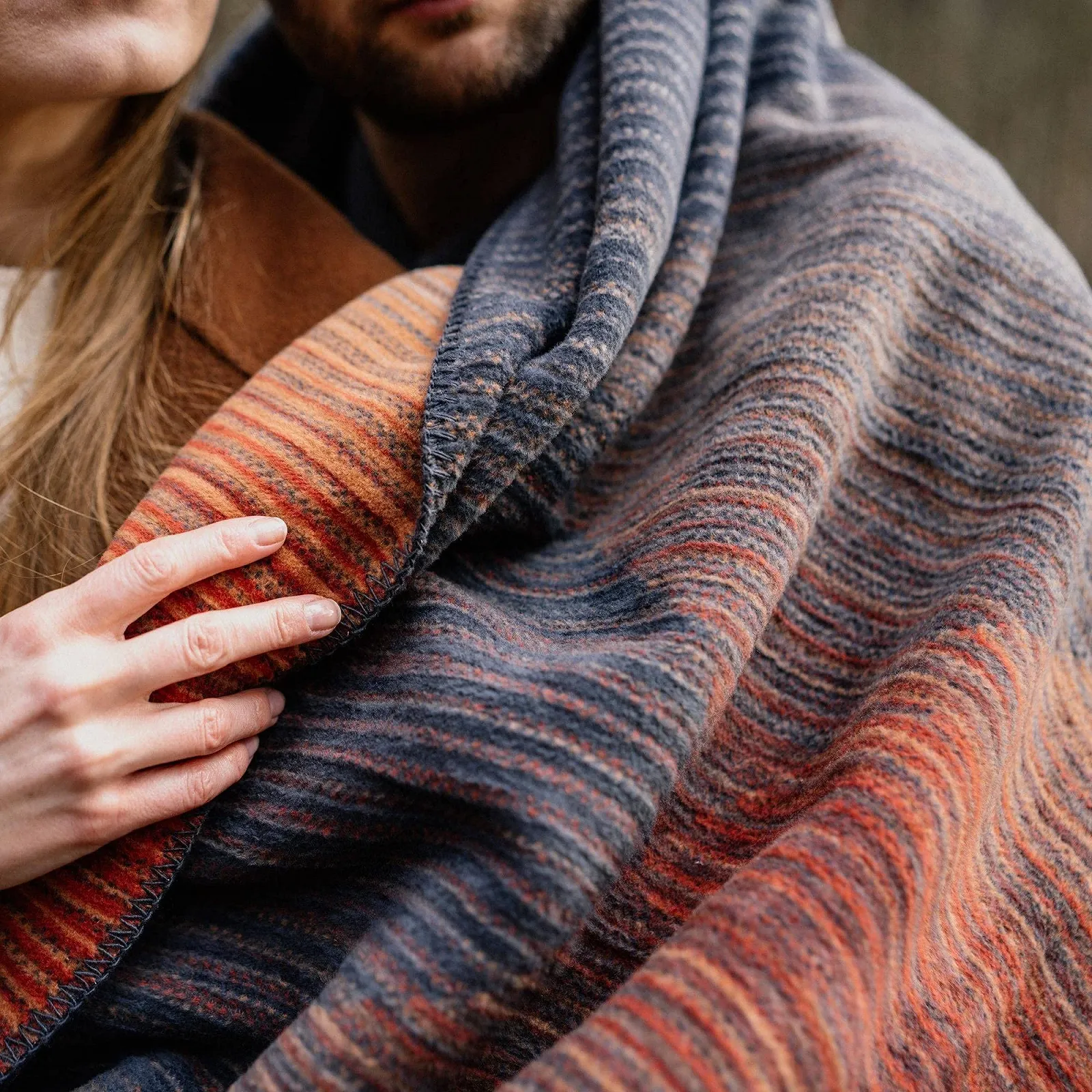 Плед Ibena Luena 150 x 200 см - Бавовняна суміш, М'який, Теплий, фото №3