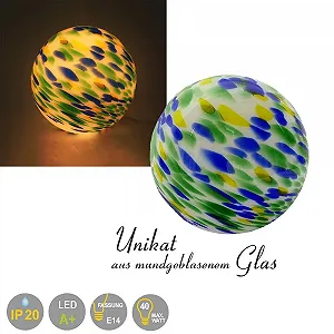 Настільна лампа Venus Діаметр 20 см E14 Скляна synthetic.ua - Фото 1