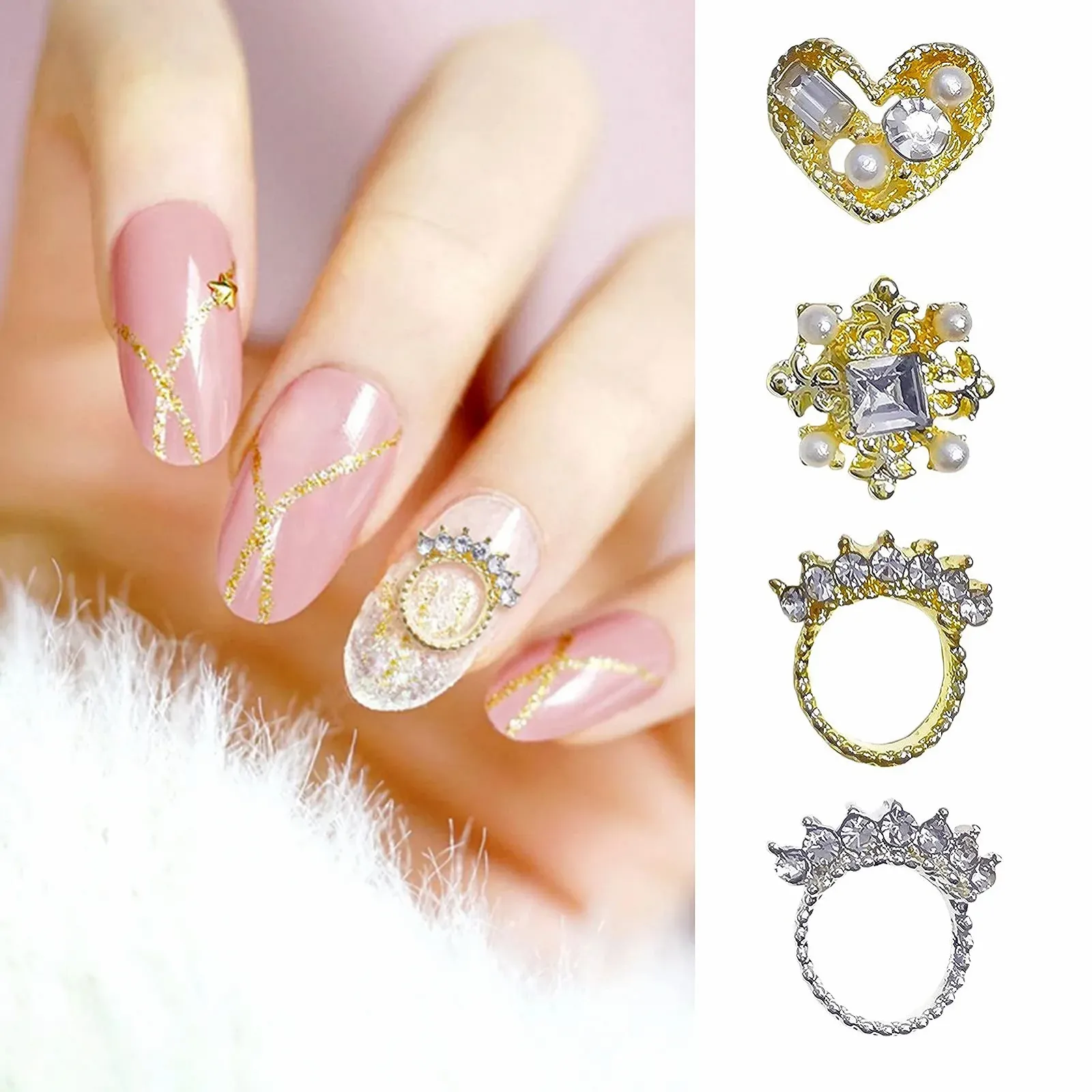 Стрази для нігтів 3D, 10 шт/пак, Аксесуари для дизайну, Модель 11, фото №3