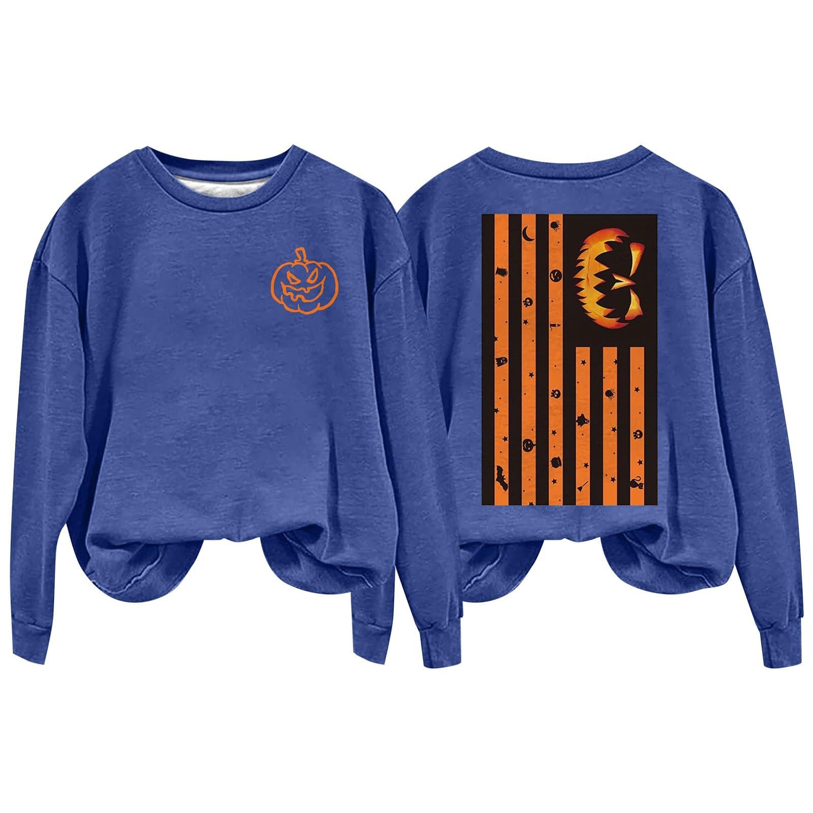 Женские толстовки на Хэллоуин Повседневная легкая толстовка на Хэллоуин с тыквой и флагом, фото №1 Женские толстовки на Хэллоуин Повседневная легкая толстовка на Хэллоуин с тыквой и флагом, фото №1