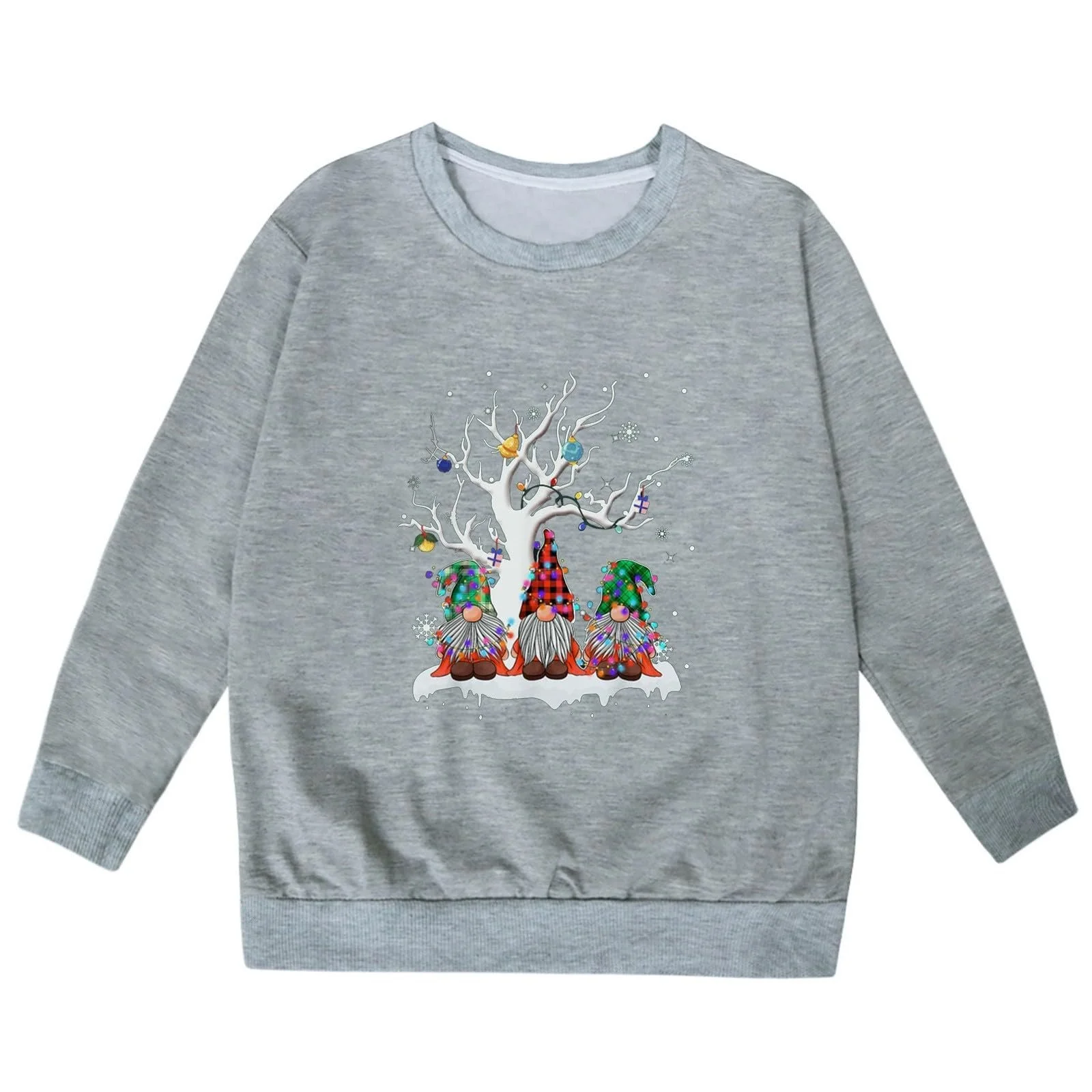 Свитшот для девочки, детский мягкий свитшот с длинными рукавами и графическим рисунком, милый пуловер с круглым вырезом, фото №2