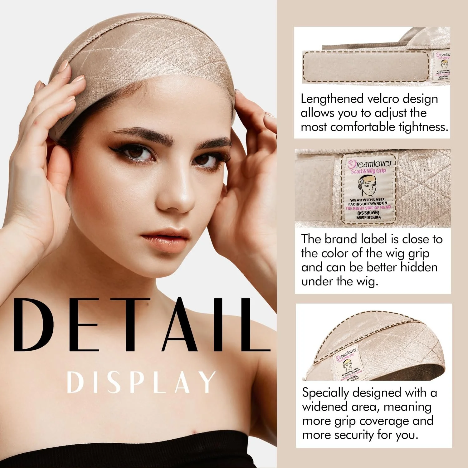 Пов'язка для перуки Dreamlover Нековзка регульована, фото №4