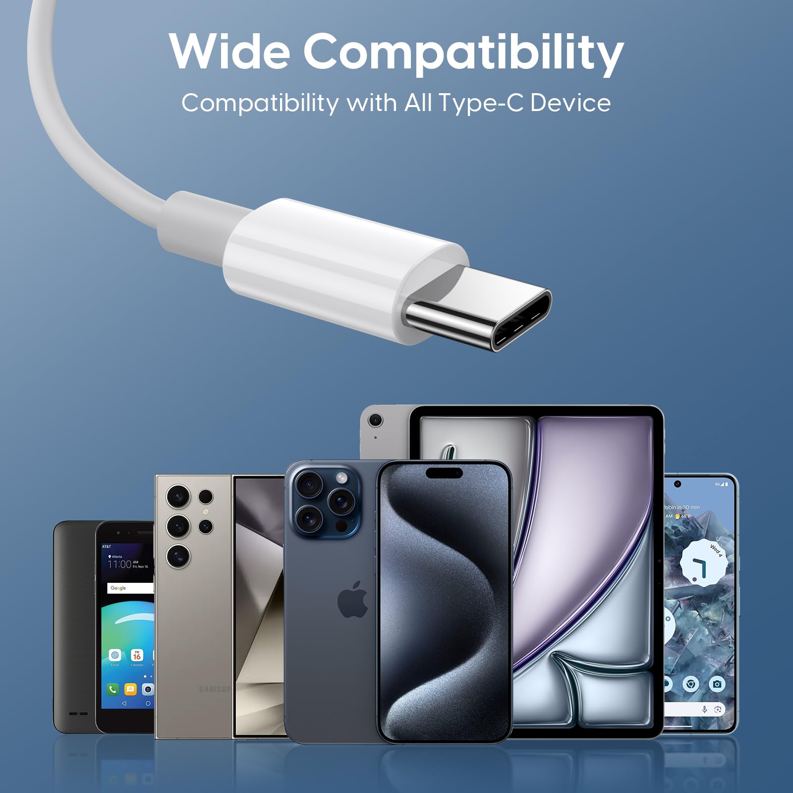 Кабельные наушники для iPhone 15 USB C наушники с микрофоном и HiFi стерео совместимые с iPhone 15 Pro/15 Plus/15 ProMax/iPad Pro/Air/Mini/Samsung S24, фото №3