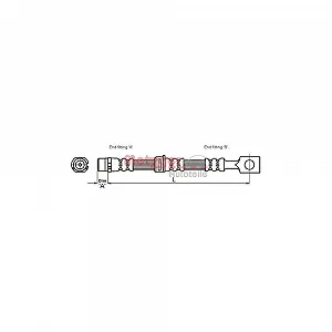 Тормозной шланг METZGER 4115194 OPEL передний мост слева, справа - Фото 1