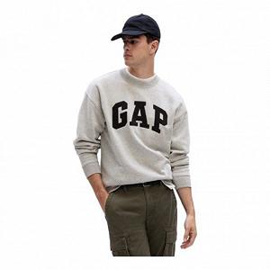 Світшот Gap Relaxed Logo Sweatshirt Grey 851425001 S synthetic.ua - Фото 1