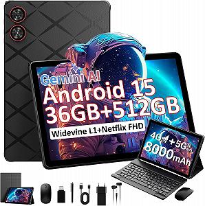 Купити Планшет 11" Full HD TIGERFU LS1111 12+24/512ГБ 4G 1-SIM 8 ядер Android 15 8000 mAh Чорний - Фото 1 Планшет 11" Full HD TIGERFU LS1111 12+24/512ГБ 4G 1-SIM 8 ядер Android 15 8000 mAh Чорний - Фото 1