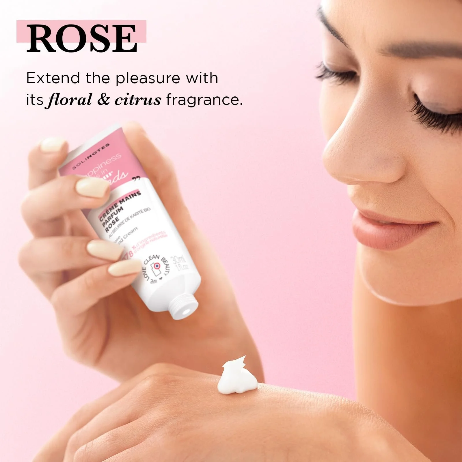 Крем для рук Solinotes Cherry Blossom Інтенсивне відновлення та живлення 30 мл, фото №4