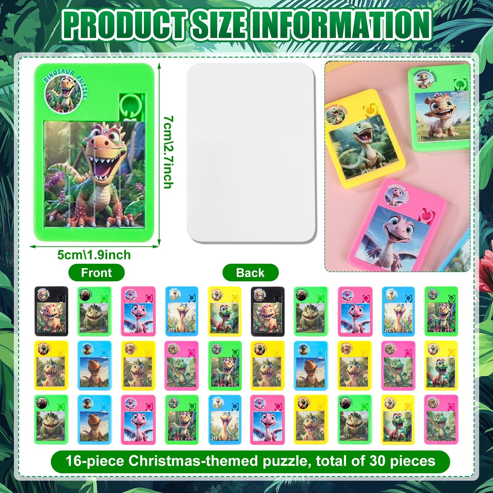 Пазл-пятнашки Christmas Sliding Puzzle Рождественский (B), фото №2