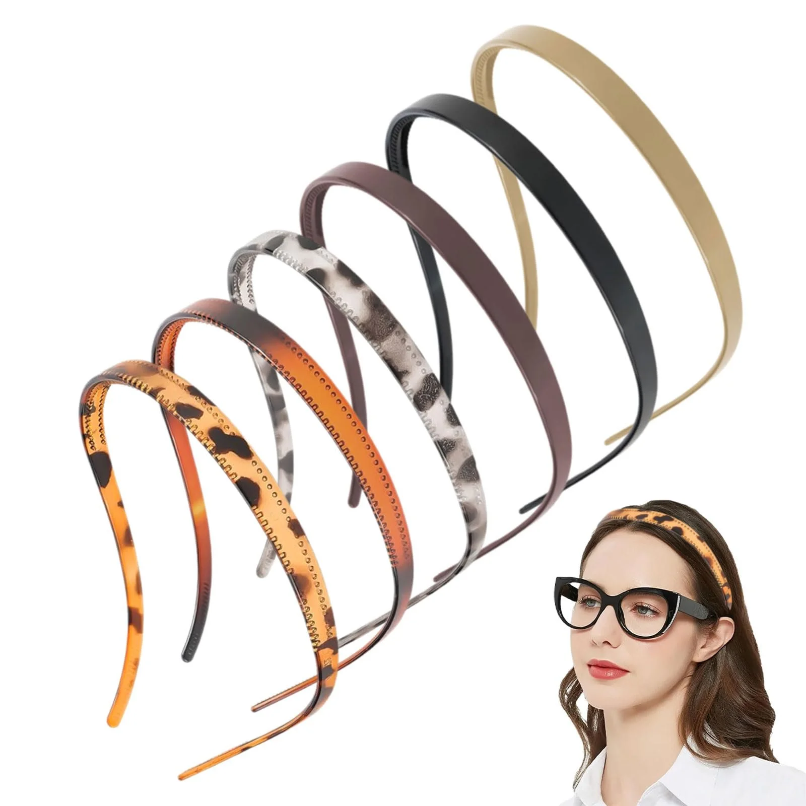 Набір 6 елегантних обручів на голову, фото №1
