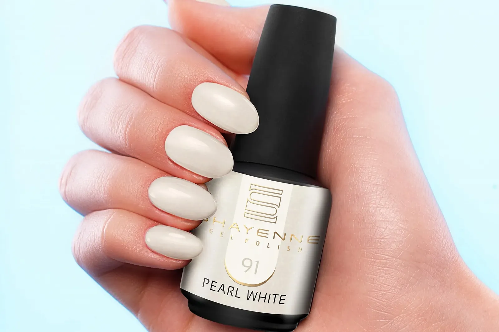 Гель-лак Shayenne 91 Жемчужно-белый Белый, 15 мл, фото №3 Гель-лак Shayenne 91 Жемчужно-белый Белый, 15 мл, фото №3